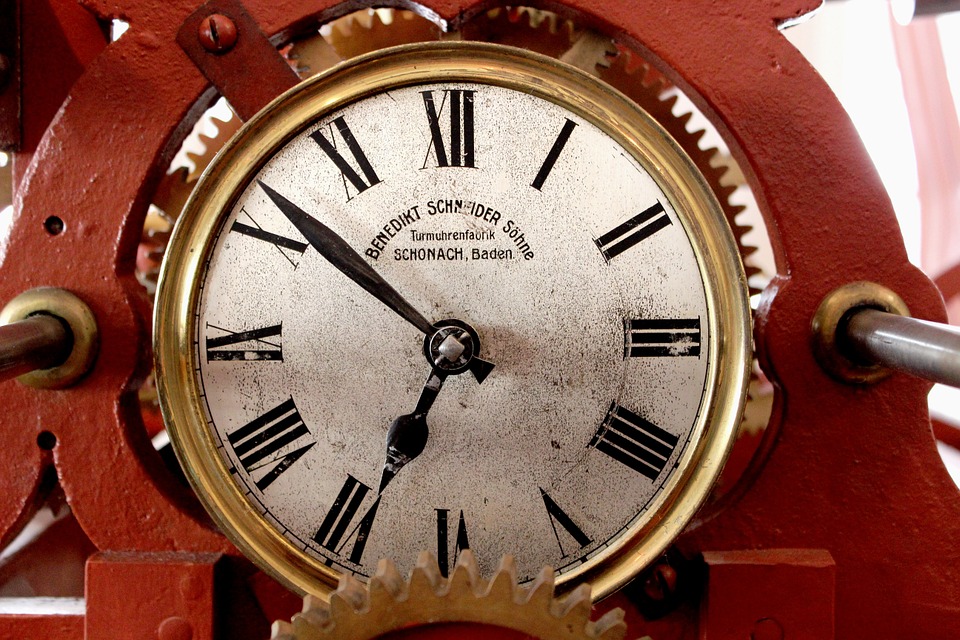 an antique clock dial