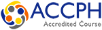 ACCPH accredited course logo