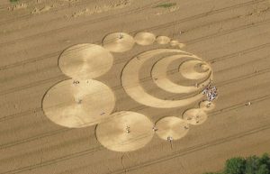 A crop circle, alien taxi or elaborate prank? The mystery remains