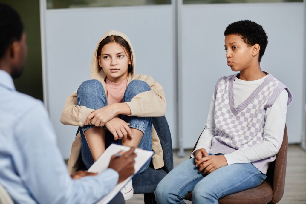 Teens getting counselling